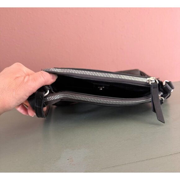 Nine West Small Crossbody Bag Multi Compartment Zip Closed Adjustable Strap - Picture 13 of 14